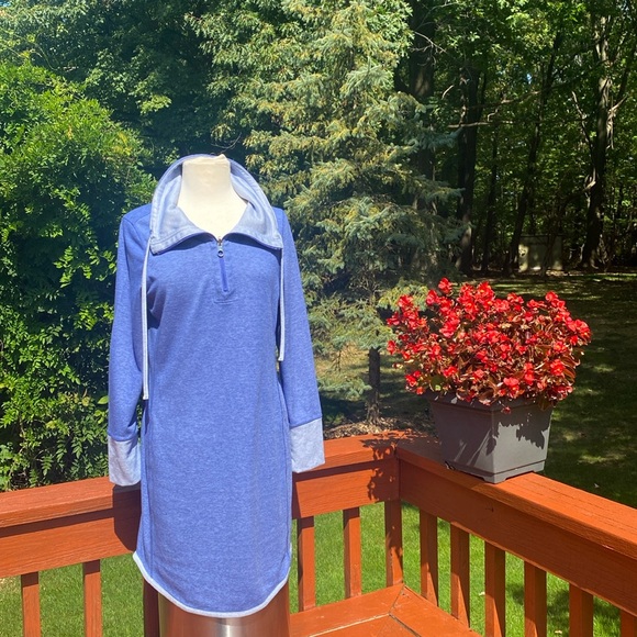 Tommy Bahama Dresses & Skirts - NWOT beautiful Tommy Bahama Denim look, hi low hem, see measurements in photos.